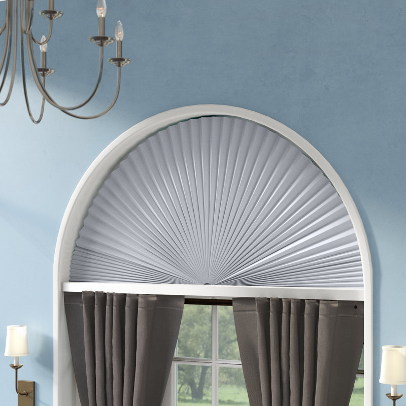 Charlton Home Light Fabric Room Darkening Arch Shade & Reviews Wayfair